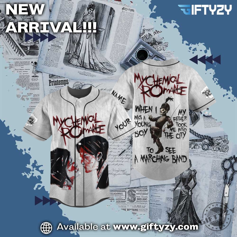 3D Over Printed Shirt and Shoes 20 My Chemical Romance I See A Marching Band Personalized 3D Jersey