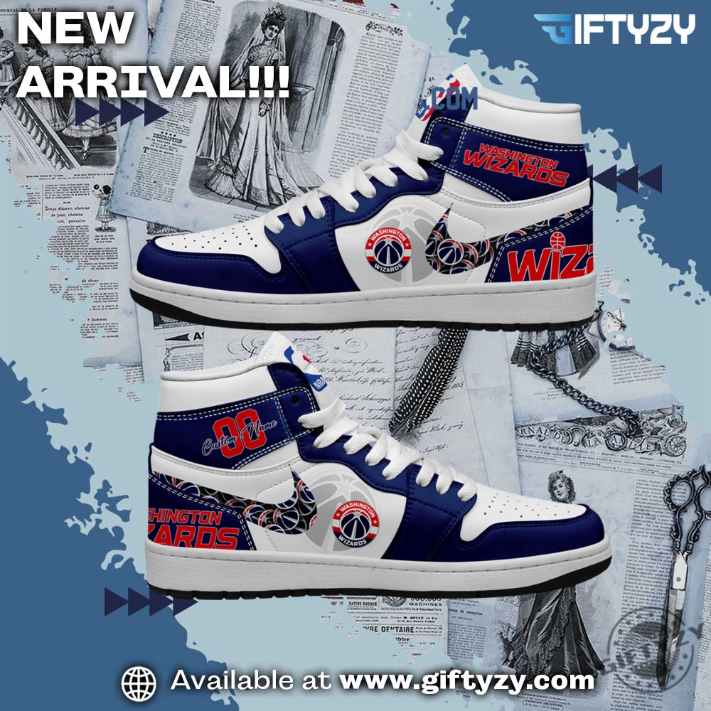 3D Over Printed Shirt and Shoes 24 Nba Washington Wizards Personalized Air Jordan 1 Shoes
