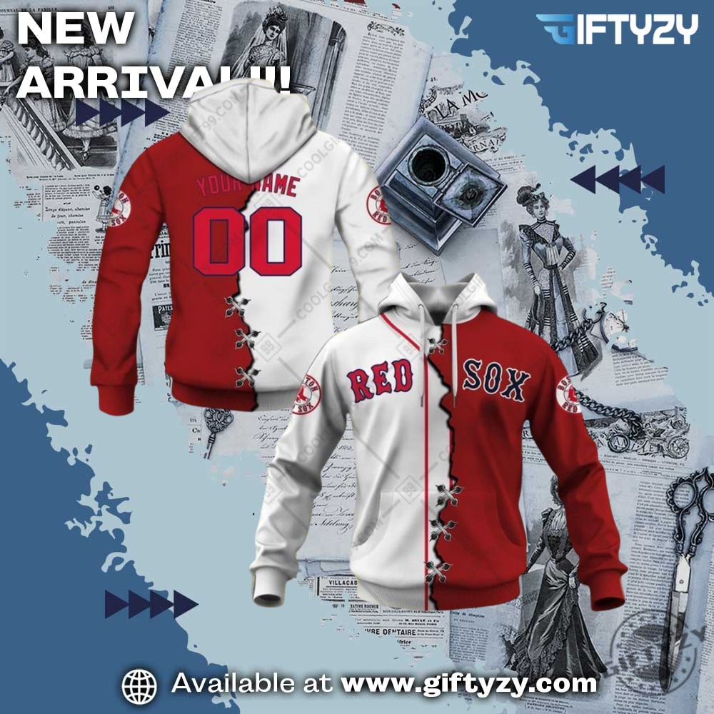 3D Over Printed Shirt and Shoes 30 Mlb Boston Red Sox Mix Personalized Jersey