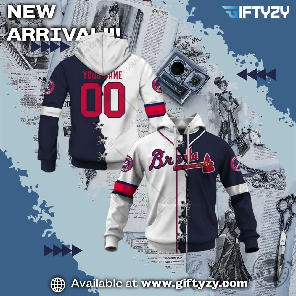 3D Over Printed Shirt and Shoes 31 Mlb Atlanta Braves Mix Personalized Jersey