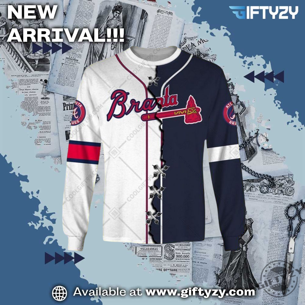 Mlb Atlanta Braves Mix Personalized Jersey 5 MLB Atlanta Braves Mix Personalized Jersey