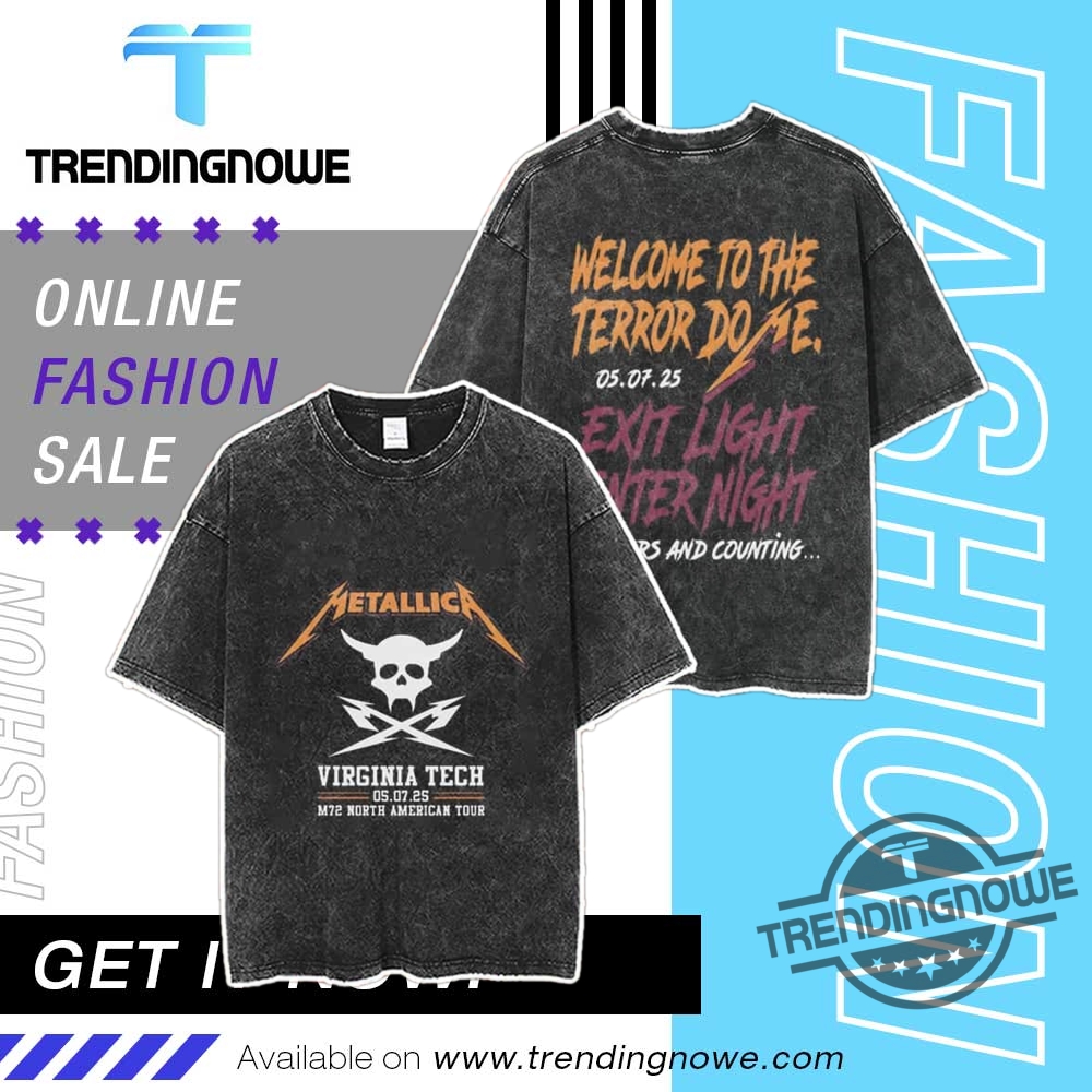 M72 Metallica Virginia Tech North American Tour 2025 Shirt trendingnowe 1
