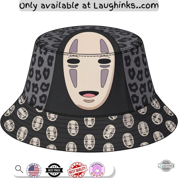 no face kaonashi head bucket hat