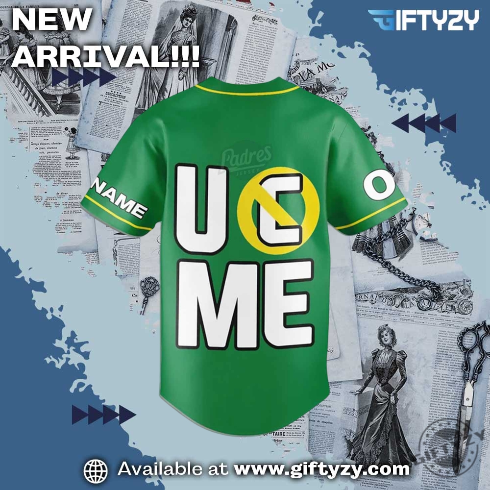 John Cena Never Give Up Wwe Personalized Baseball Jersey 4 John Cena Never Give Up WWE Personalized Baseball Jersey