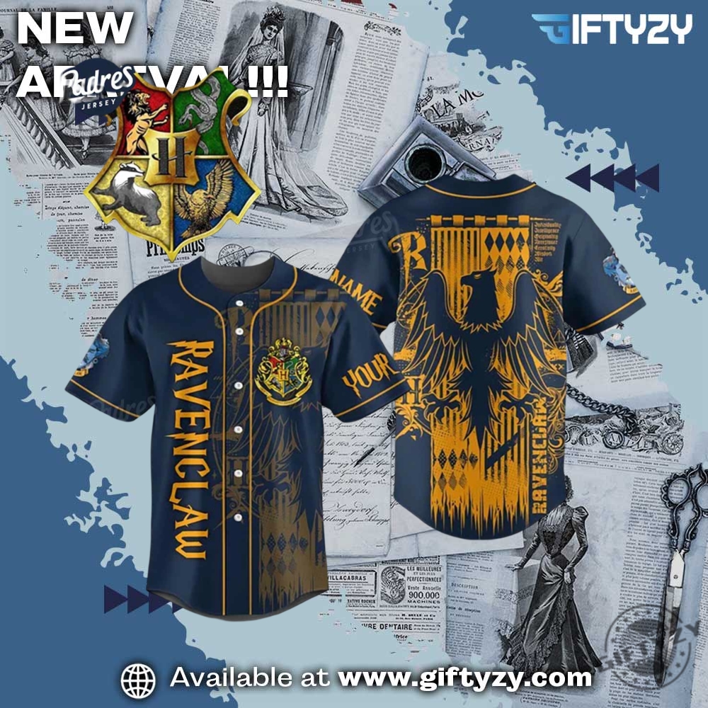 NBA 2025 Gift For Fan 20 Harry Potter Ravenclaw House Personalized Baseball Jersey Summer