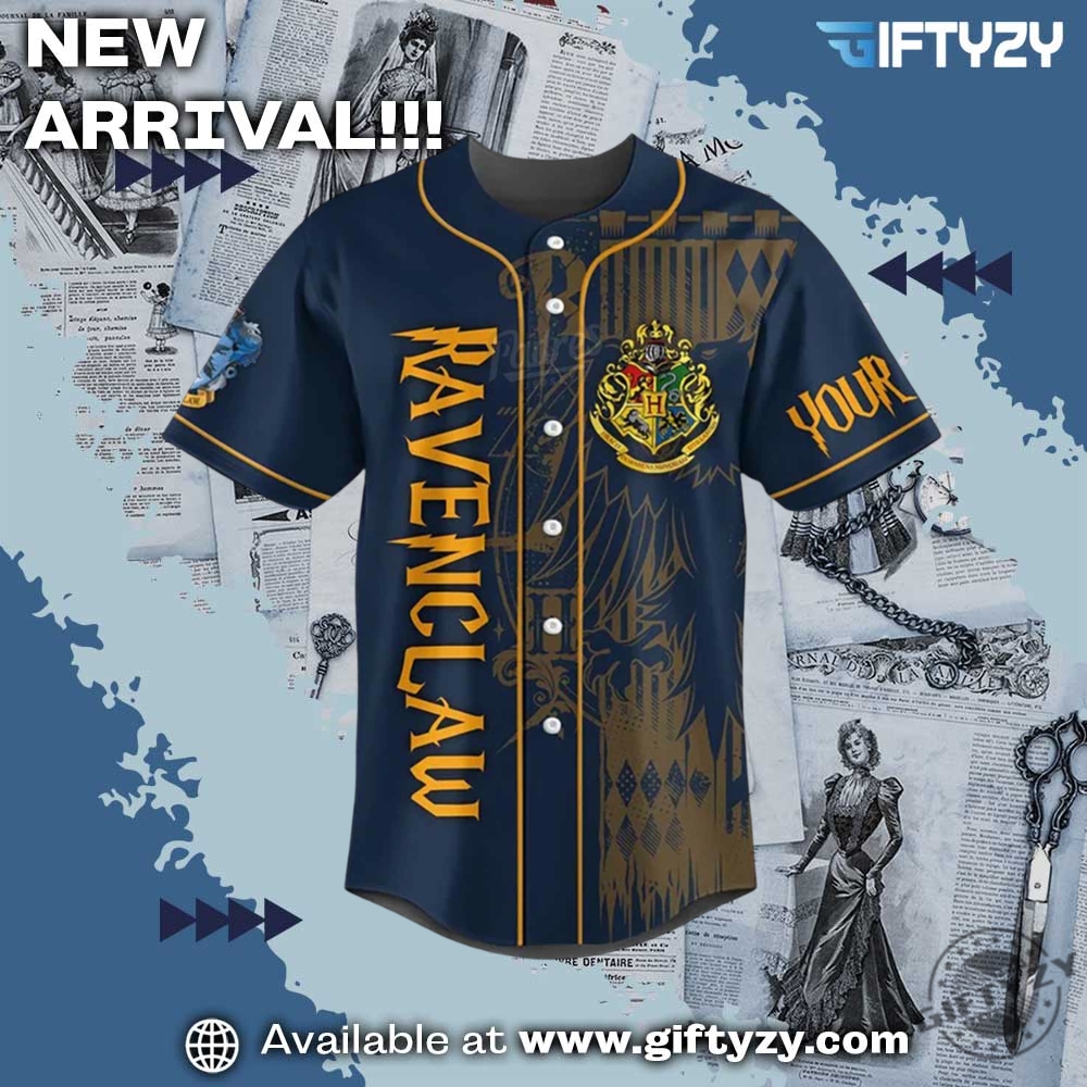 Harry Potter Ravenclaw House Personalized Baseball Jersey Summer 4 Harry Potter Ravenclaw House Personalized Baseball Jersey Summer