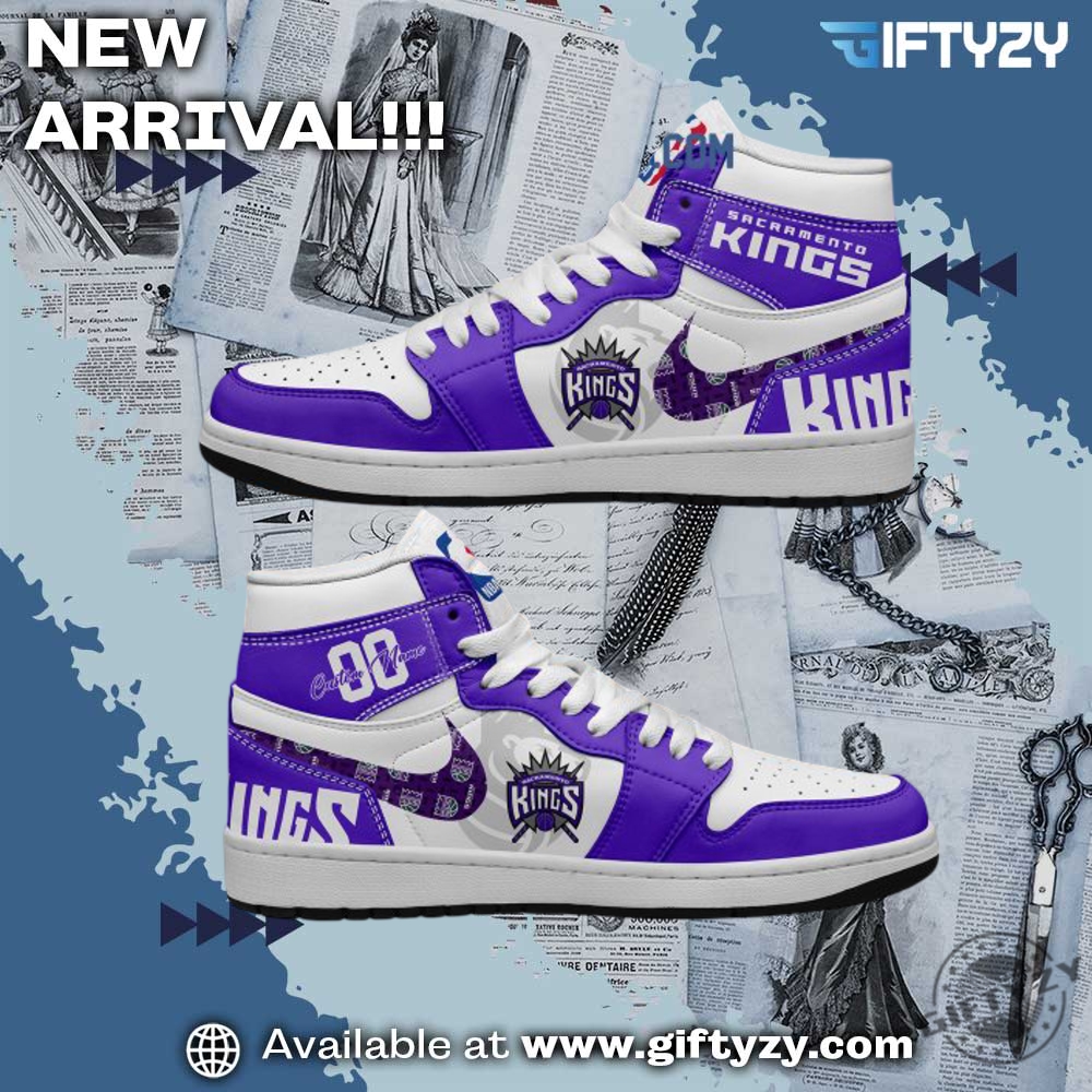 NBA 2025 Gift For Fan 22 Nba Sacramento Kings Personalized Air Jordan 1 Shoes