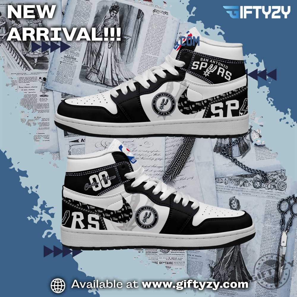 NBA 2025 Gift For Fan 23 Nba San Antonio Spurs Personalized Air Jordan 1 Shoes