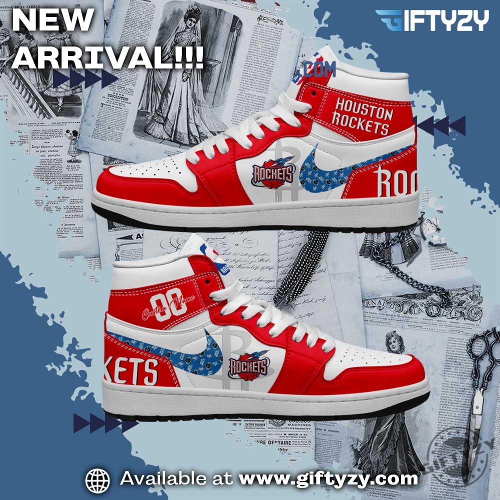 NBA 2025 Gift For Fan 27 Nba Houston Rockets Personalized Air Jordan 1 Shoes