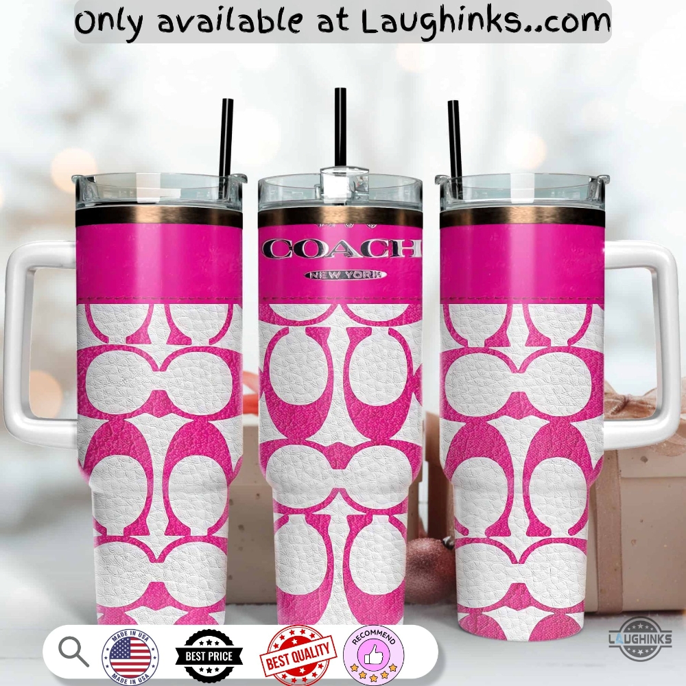 Pink Coach Stanley Tumbler Dupe 5 Pink Coach Stanley Tumbler Dupe