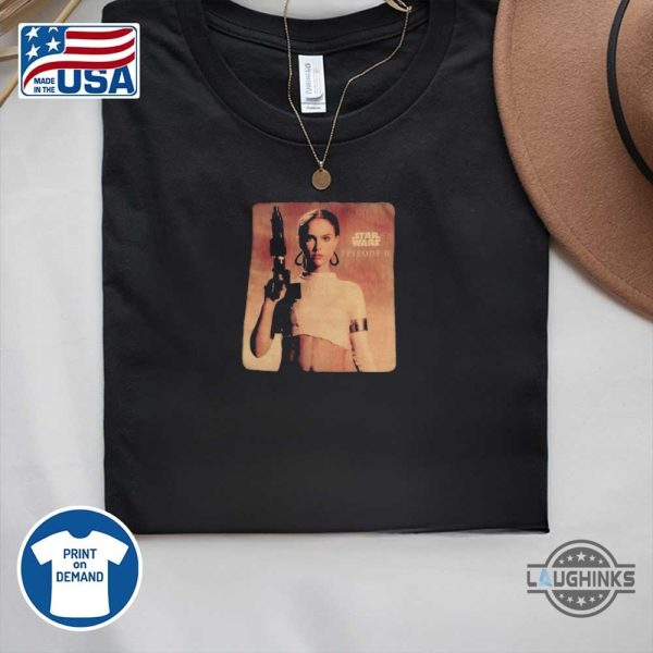 star wars attack clones natalie portman padme shirt