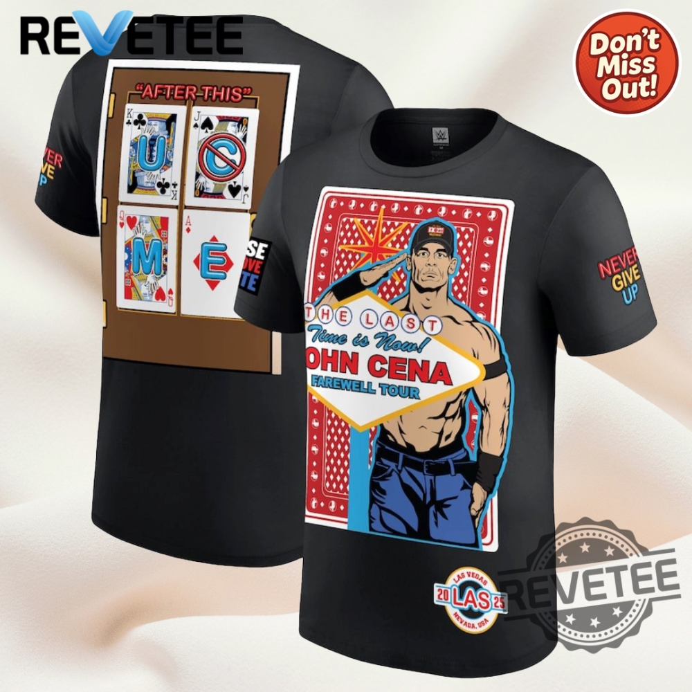 Youth Black John Cena Farewell Tour Las Vegas 2025 T Shirts 3D Shirt revetee 1