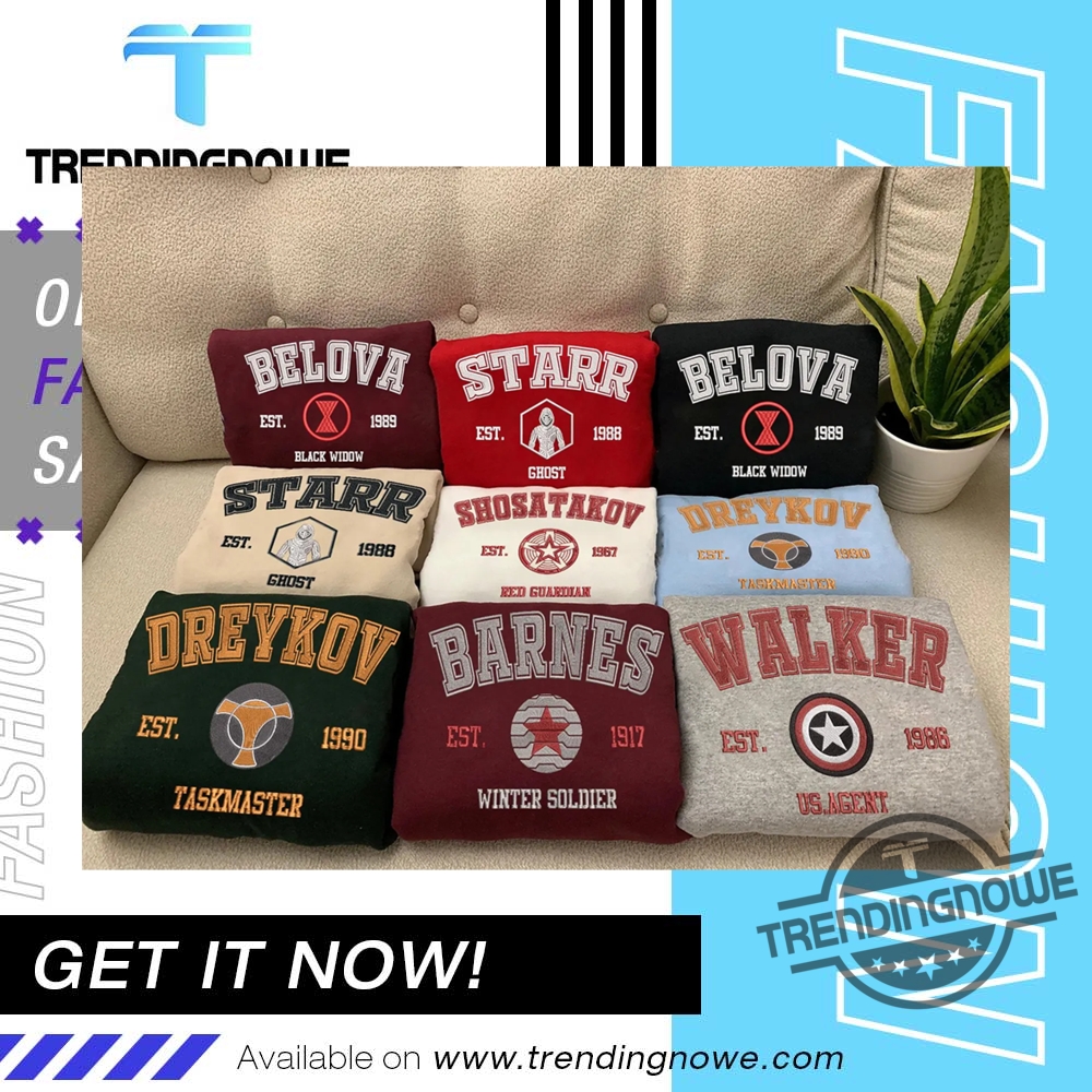 Embroidery Thunderbolts Squad Marvel Shirts Yelena Belova Bucky Barnes Taskmaster Ghost Red Guardian Shirt 6 Embroidery Thunderbolts Squad Marvel Shirts Yelena Belova Bucky Barnes Taskmaster Ghost Red Guardian Shirt