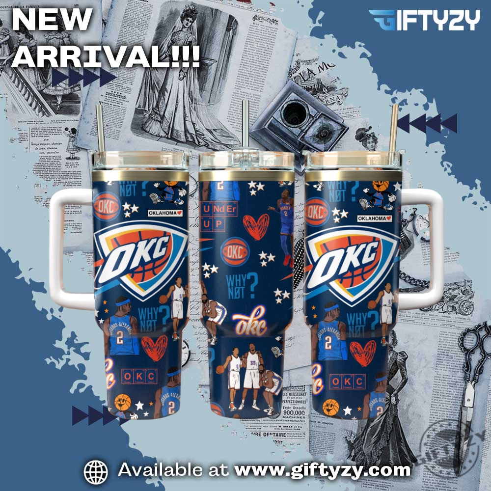 Nba Oklahoma City Thunder Tumbler With Handle Stanley 3 NBA Oklahoma City Thunder Tumbler With Handle Stanley