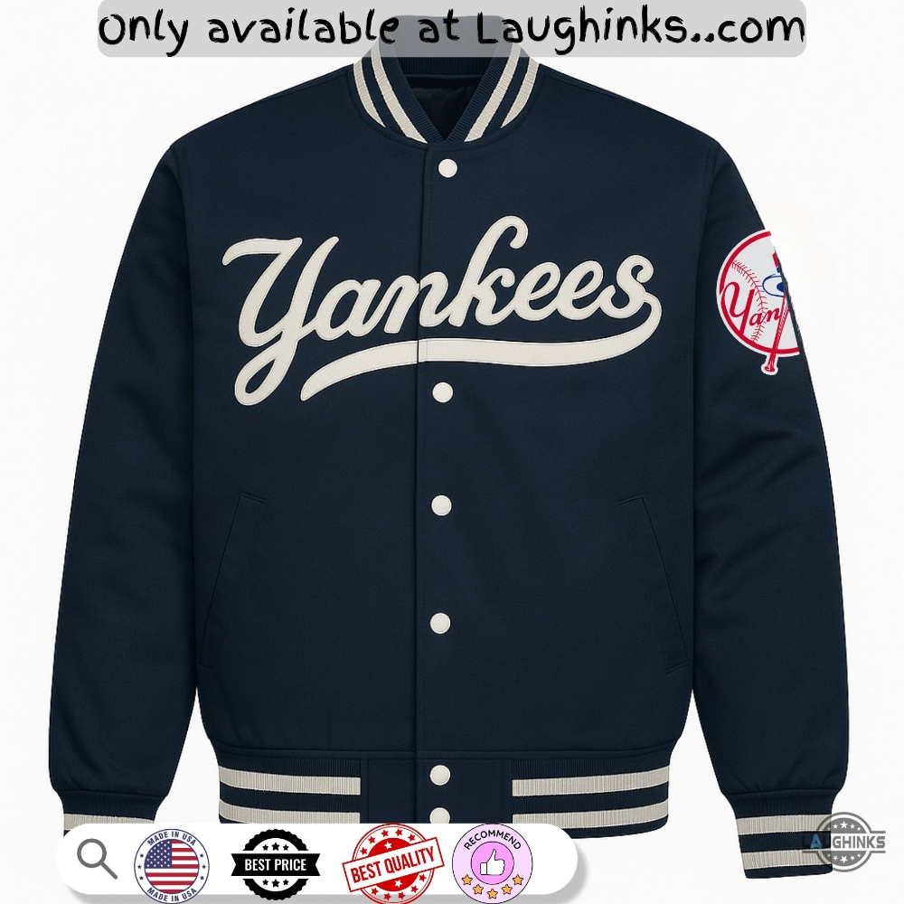 New York Yankees Varsity Bomber Baseball Jacket 2 New York Yankees Varsity Bomber Baseball Jacket