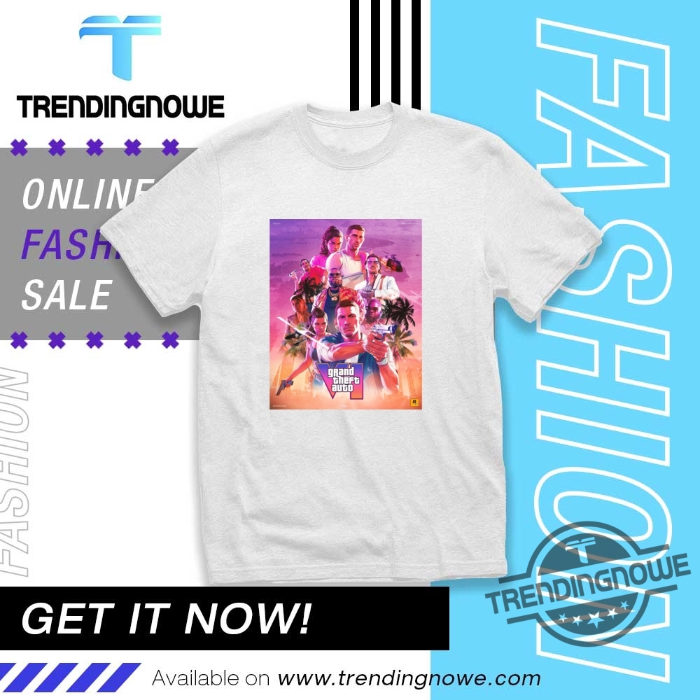 Gta6 Grand Theft Auto Vi Poster Shirt 8 GTA6 Grand Theft Auto VI Poster Shirt