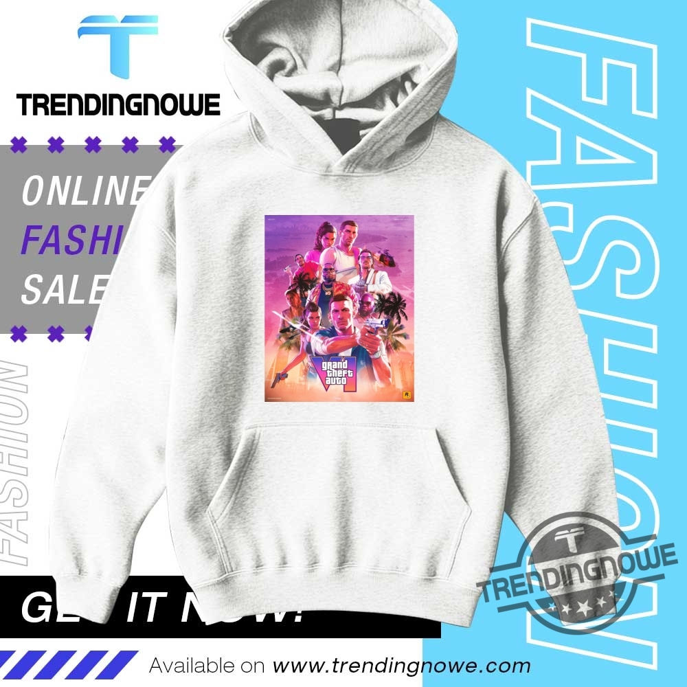 Gta6 Grand Theft Auto Vi Poster Shirt 9 GTA6 Grand Theft Auto VI Poster Shirt