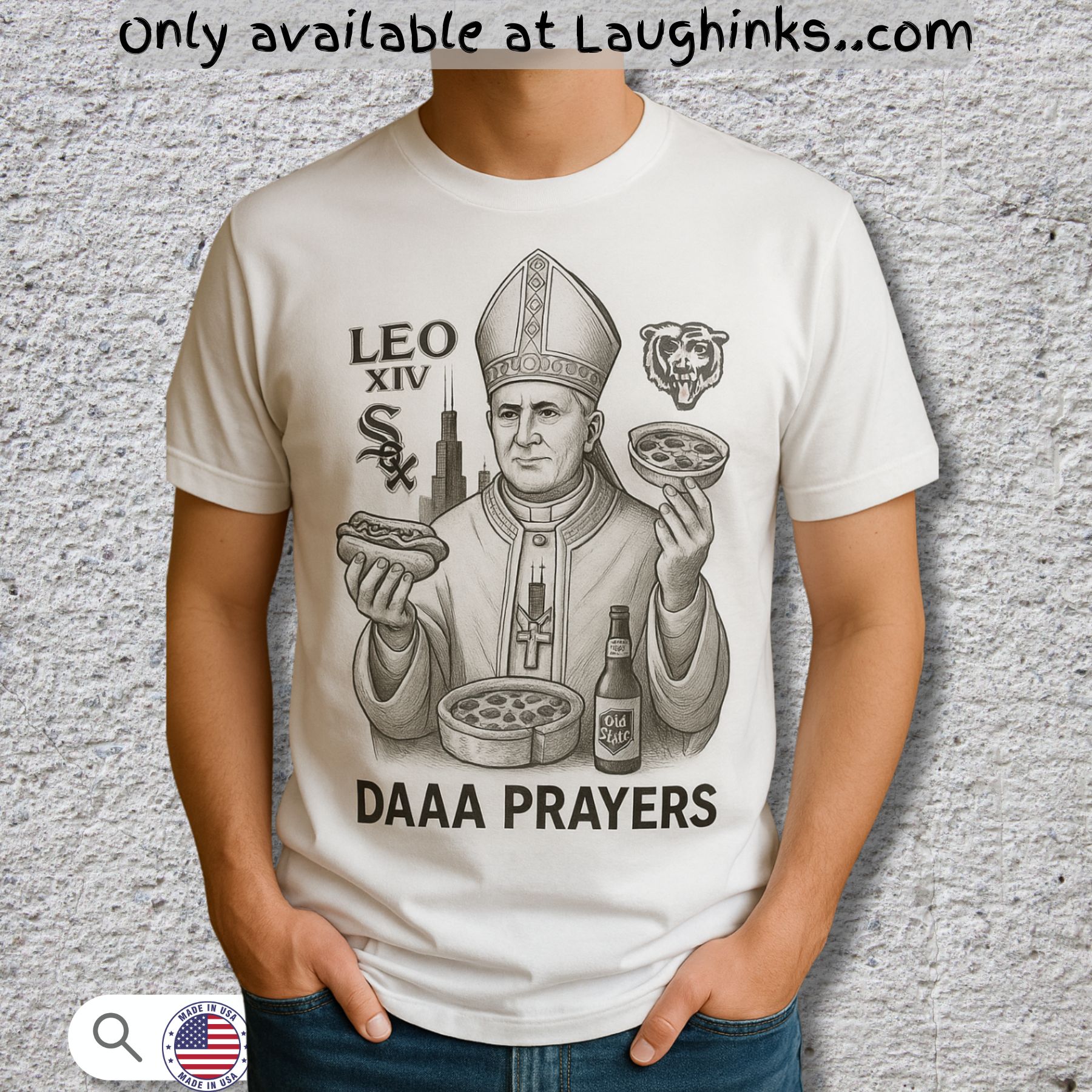 Pope Leo Xiv Daaa Prayers Shirt Funny White Sox Catholic Tee 3 pope leo xiv daaa prayers shirt funny white sox catholic tee