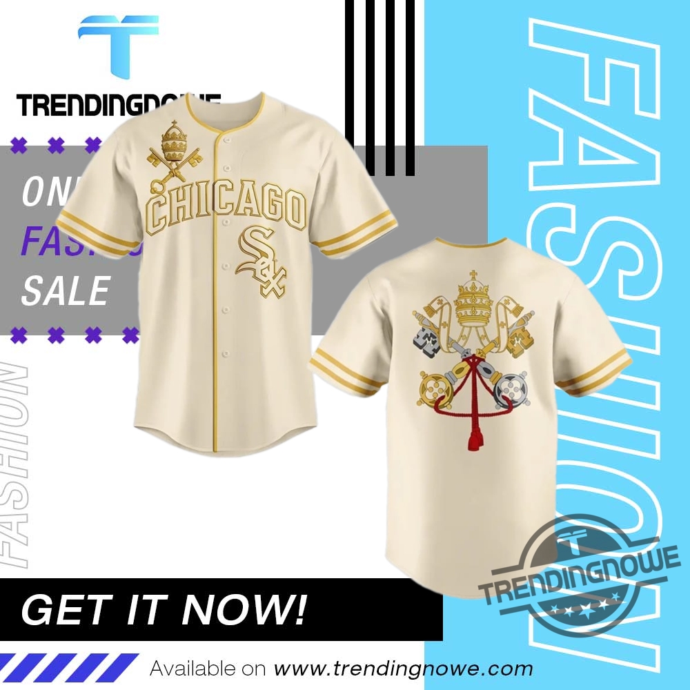 Chicago White Sox Vatican City Connect Jersey Pope Leo Xiv Jersey Shirt trendingnowe 2