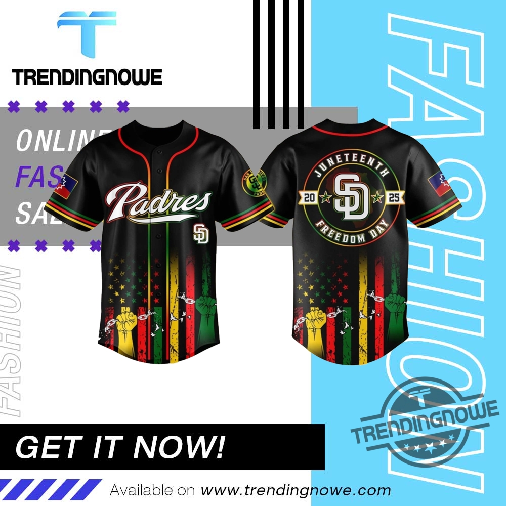 "Top 10 Unique Pope-Themed Shirts for Baseball and Faith Fans" 13 San Diego Padres Juneteenth Day 2025 Jersey