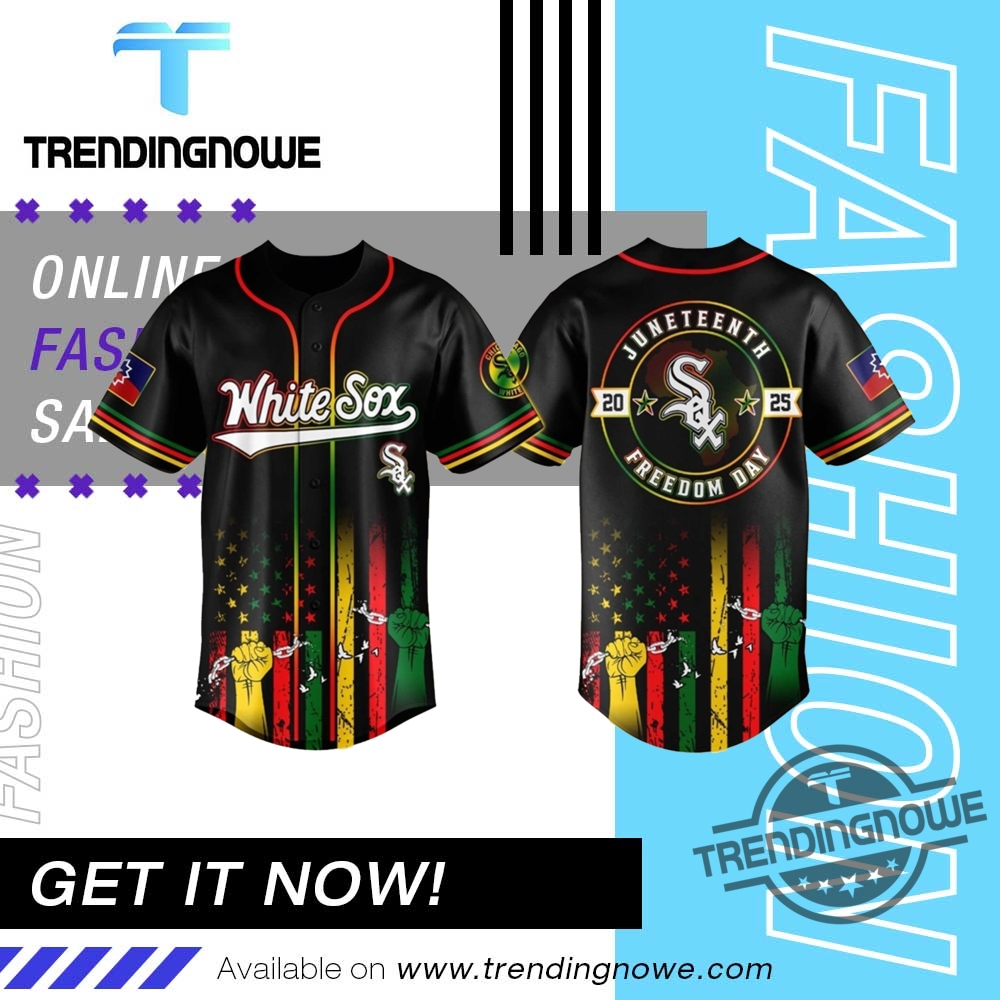 "Top 10 Unique Pope-Themed Shirts for Baseball and Faith Fans" 14 Chicago White Sox Juneteenth Day 2025 Jersey