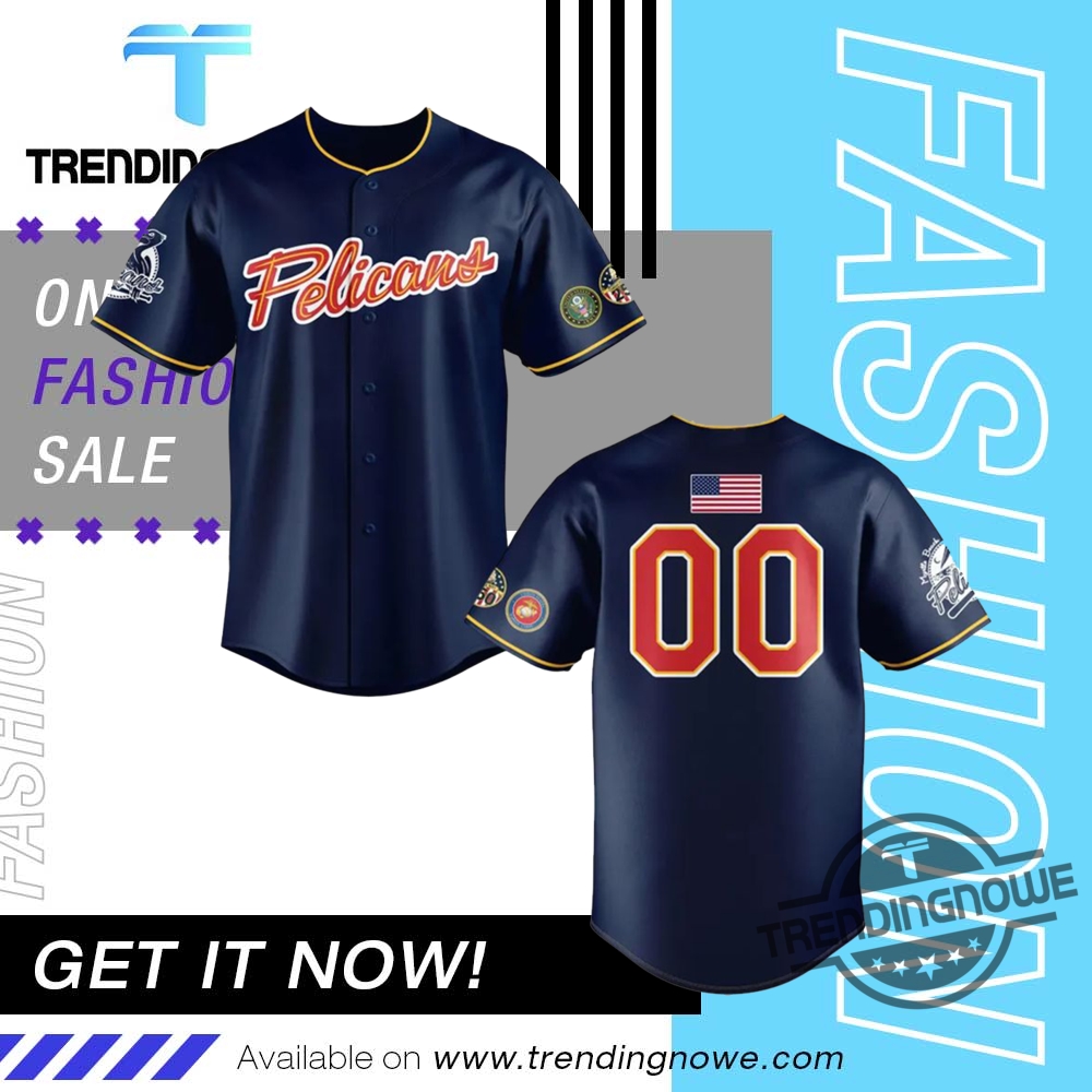 "Top 10 Unique Pope-Themed Shirts for Baseball and Faith Fans" 15 Pelicans 2025 Military Appreciation Night Jersey