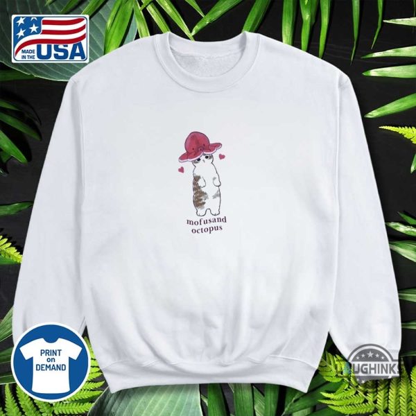 uniqlo x mofusand octopus cat strawberry shirt reprinted