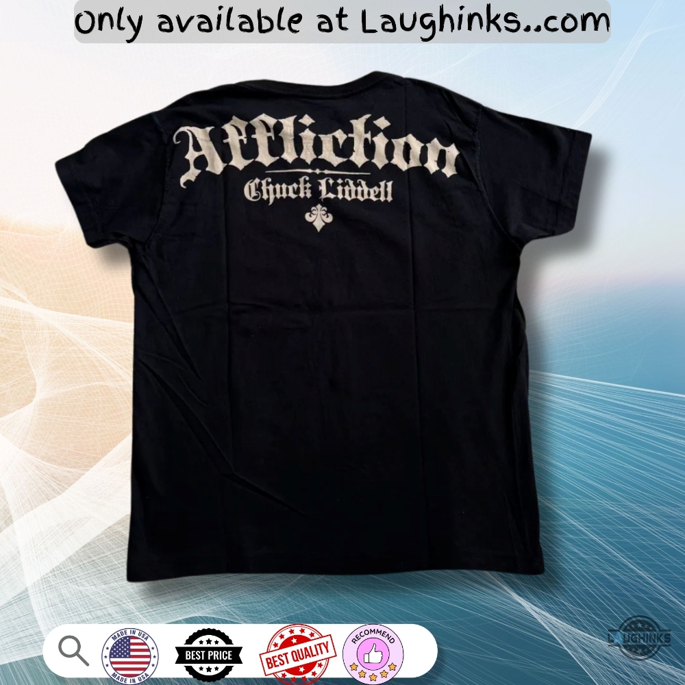 Affliction Chuck Liddell Iceman Ufc Skull Shirt New Printed 4 AFFLICTION CHUCK LIDDELL ICEMAN UFC SKULL SHIRT New Printed