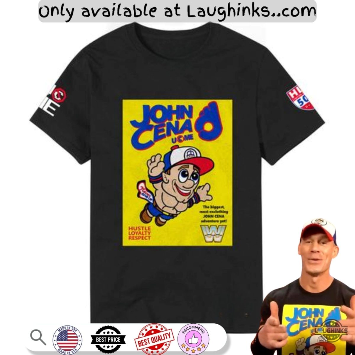 wwe john cena super mario aop shirt