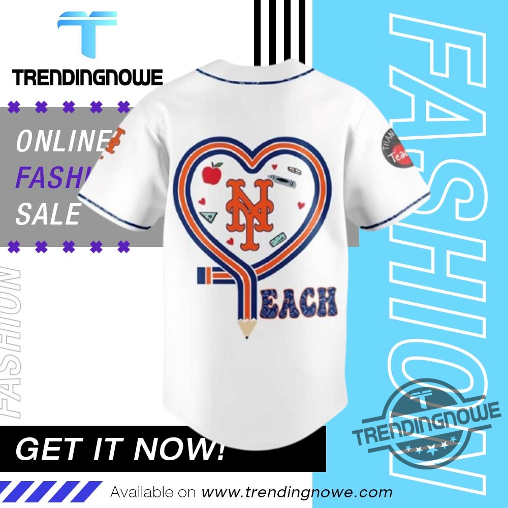 New York Mets Teacher Appreciation Night 2025 Baseball Jersey trendingnowe 1