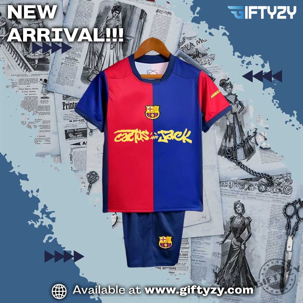 music x sport shirts, stanley 12 Barcelona X Travis Scott El Clasico Home Jersey 2425
