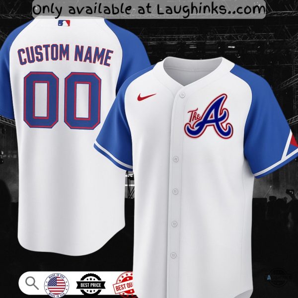 custom name atlanta braves nike city connect jersey 2023 mlb