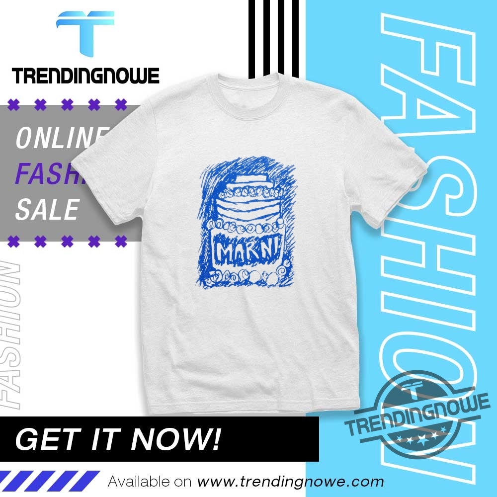 Travis Kelce Long Hair Slicked Back White T Shirt Travis Kelce Marni Blue Cake Shirts trendingnowe 1