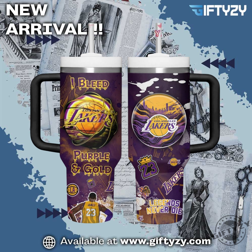 Trending Shirts and NBA Tumbler 13 Los Angeles Lakers Nba Lebron James Stanley Cup Tumbler With Handle
