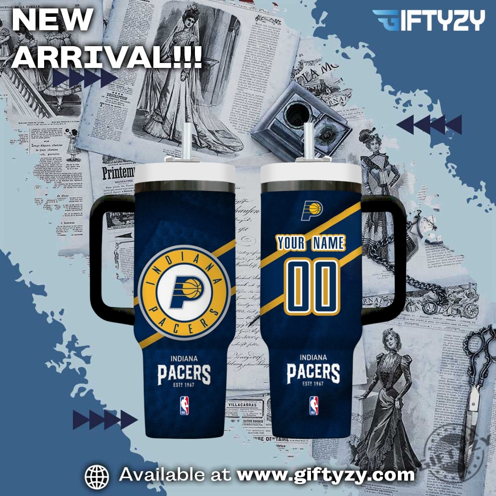 Nba Basketball Indiana Pacers Custom Name Stanley Cup Tumbler With Handle 4 NBA Basketball Indiana Pacers Custom Name Stanley Cup Tumbler With Handle