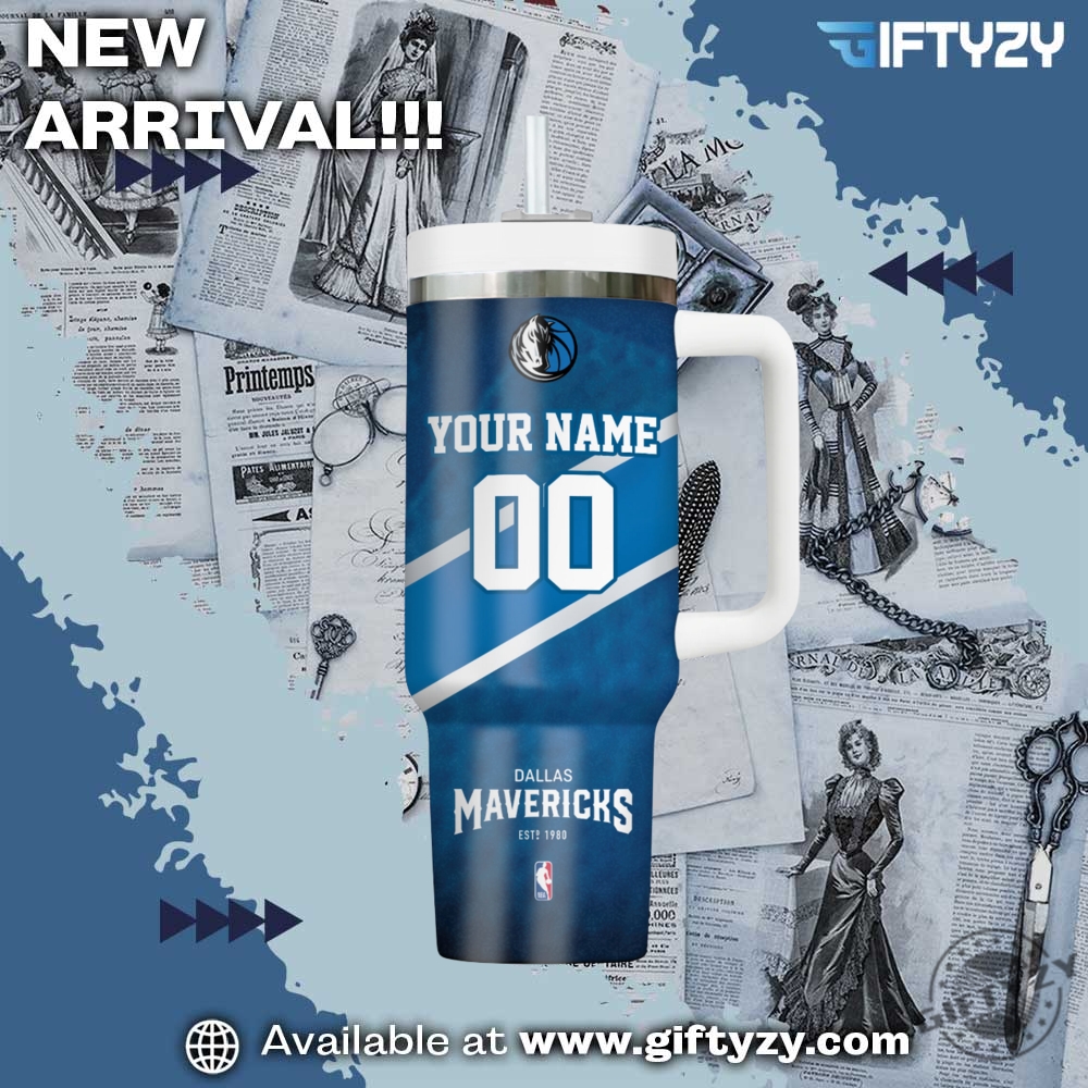 Nba Basketball Dallas Mavericks Custom Name Stanley Cup Tumbler With Handle 5 NBA Basketball Dallas Mavericks Custom Name Stanley Cup Tumbler With Handle