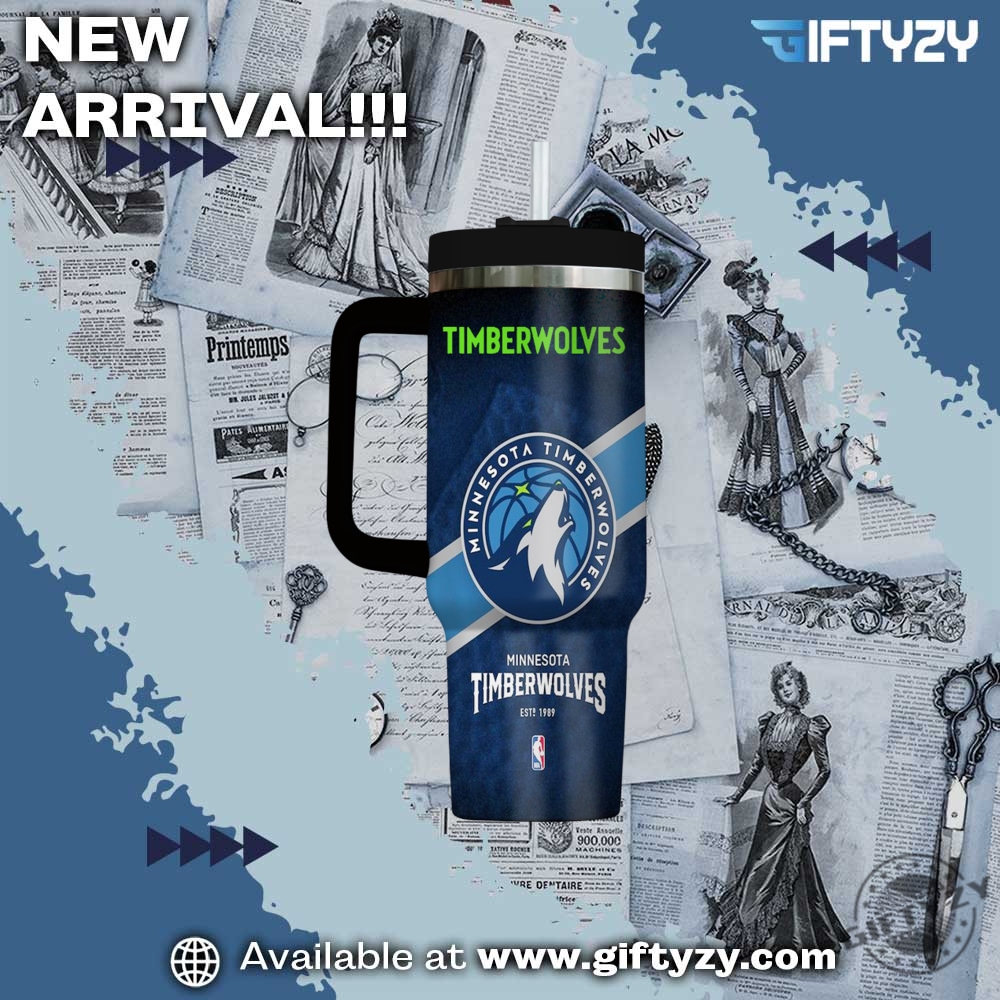 Minnesota Timberwolves Nba Custom Name Stanley Cup Tumbler With Handle 4 Minnesota Timberwolves NBA Custom Name Stanley Cup Tumbler With Handle