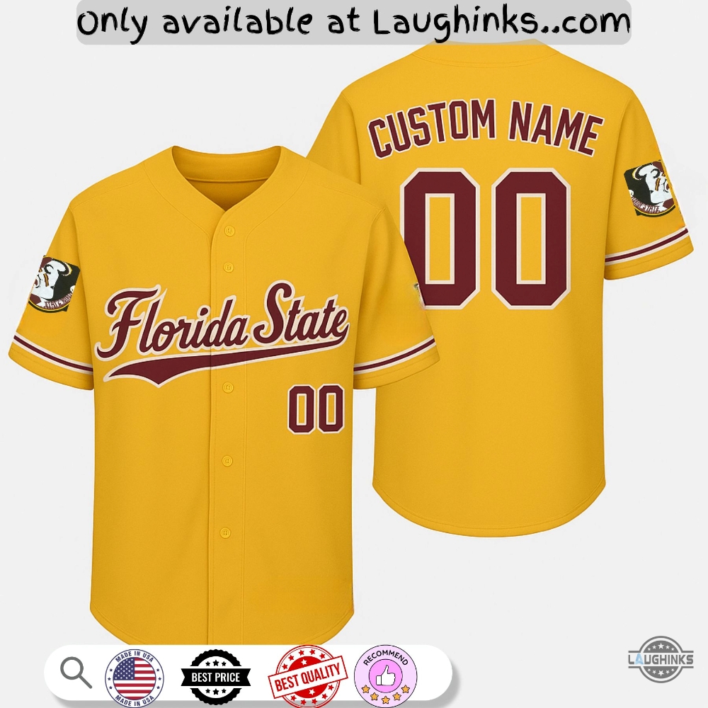 Personalized Florida State Fsu Seminoles Baseball Jersey Shirt Full Printed 2 Personalized FLORIDA STATE FSU SEMINOLES BASEBALL JERSEY Shirt full printed