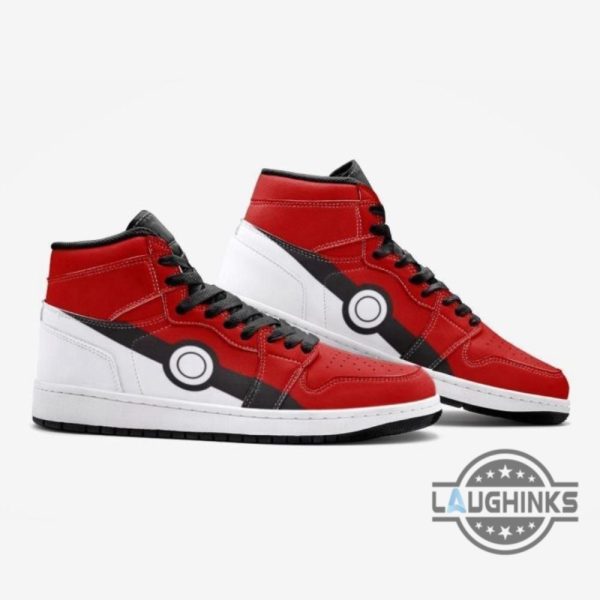 poke ball pokemon custom air jordan shoes