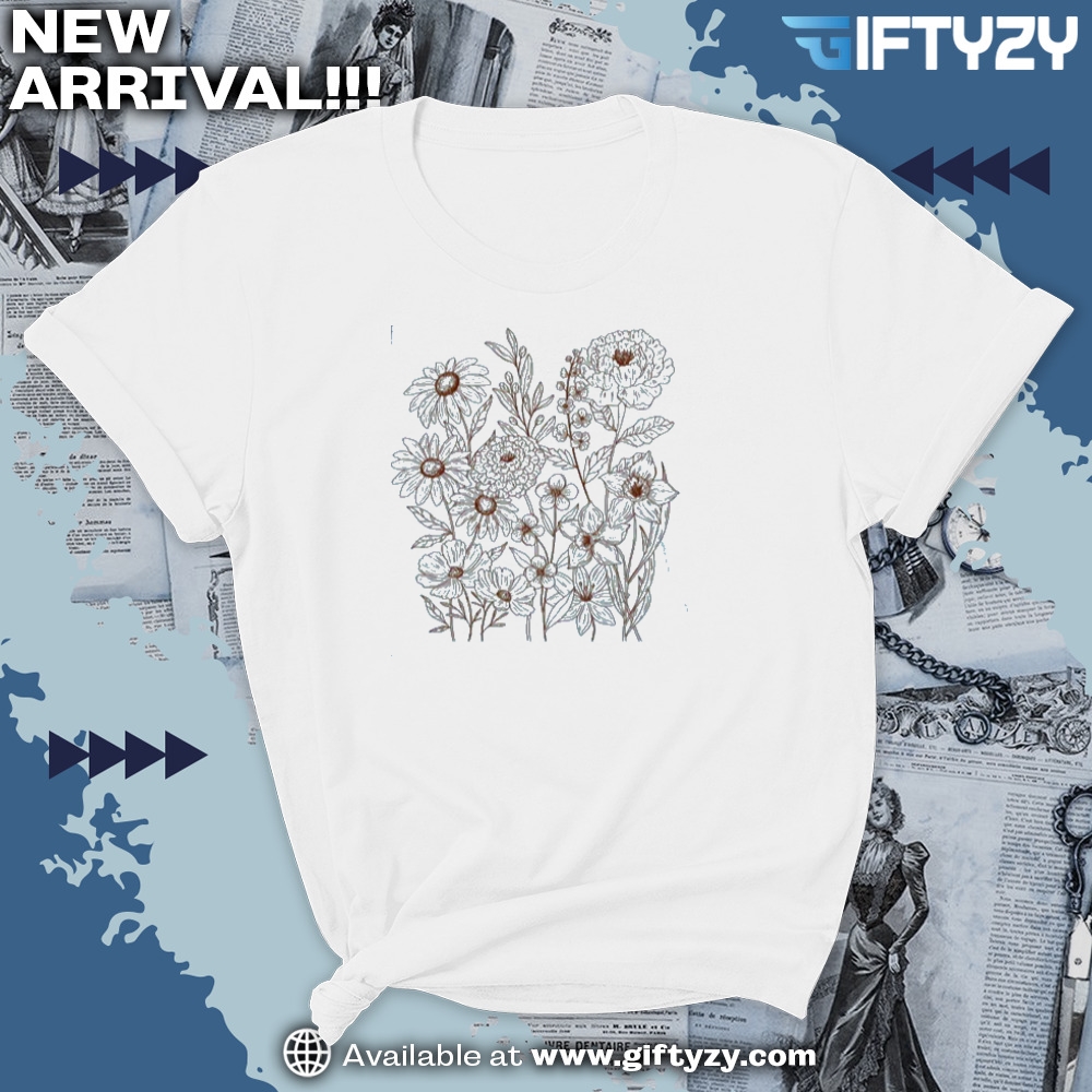 Pressed Flowers Shirt Boho Cottagecore Botanical Floral Tee 3 Pressed Flowers Shirt Boho Cottagecore Botanical Floral Tee