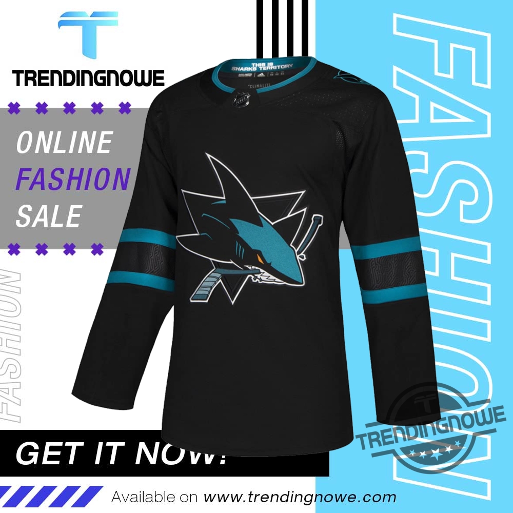 Adidas San Jose Sharks Nhl Climalite Alternate Jersey