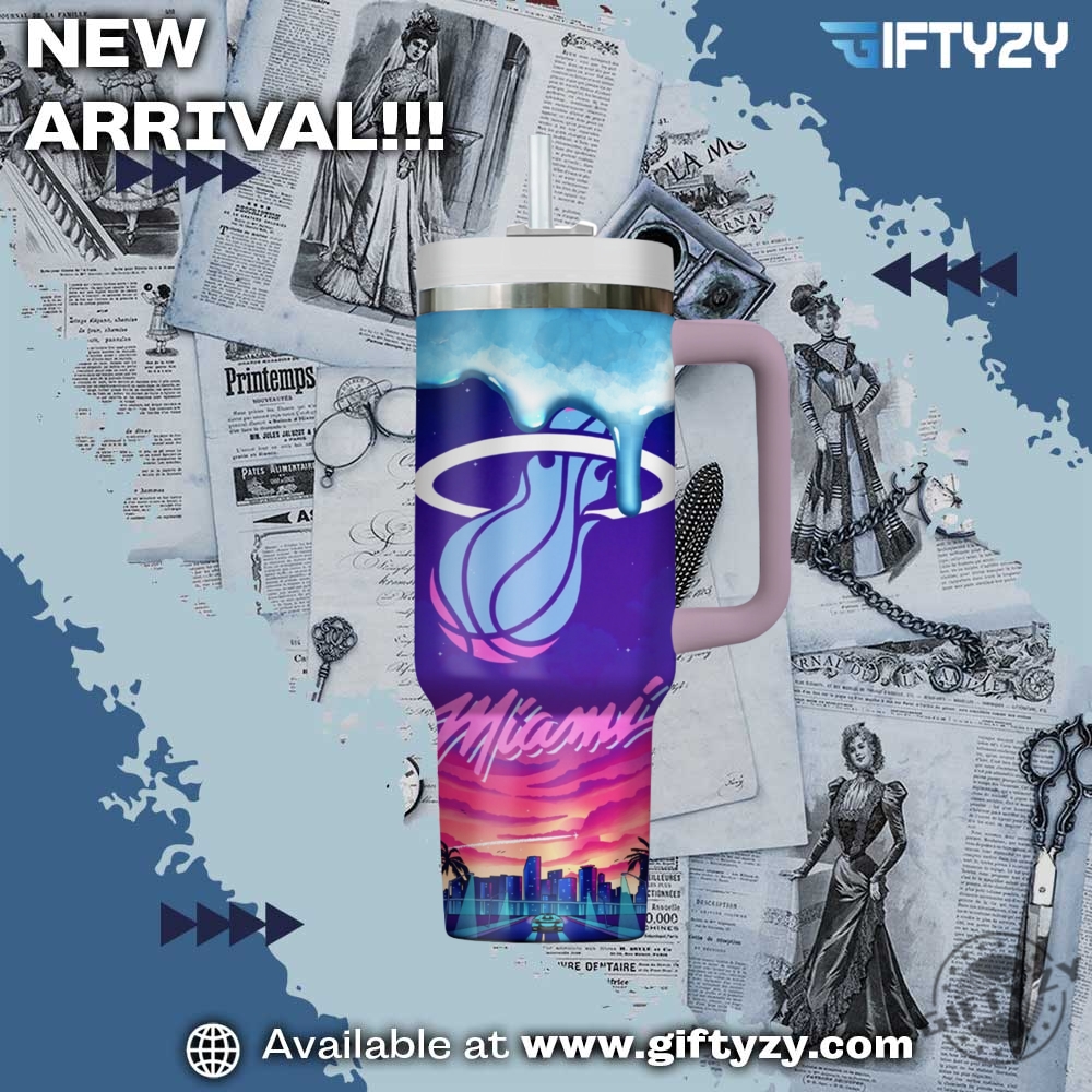 Nba Basketball Miami Heat Stanley Cup Tumbler With Handle 4 NBA Basketball Miami Heat Stanley Cup Tumbler With Handle