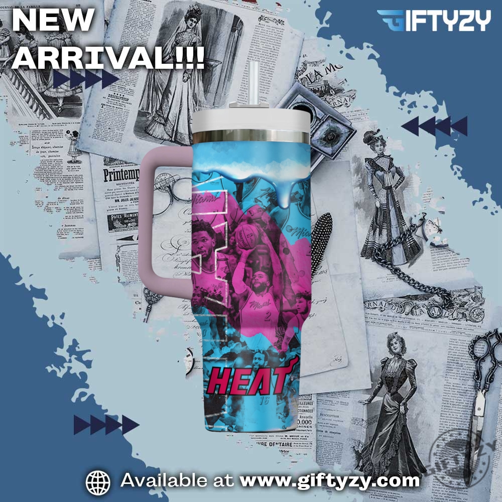 Nba Basketball Miami Heat Stanley Cup Tumbler With Handle 5 NBA Basketball Miami Heat Stanley Cup Tumbler With Handle