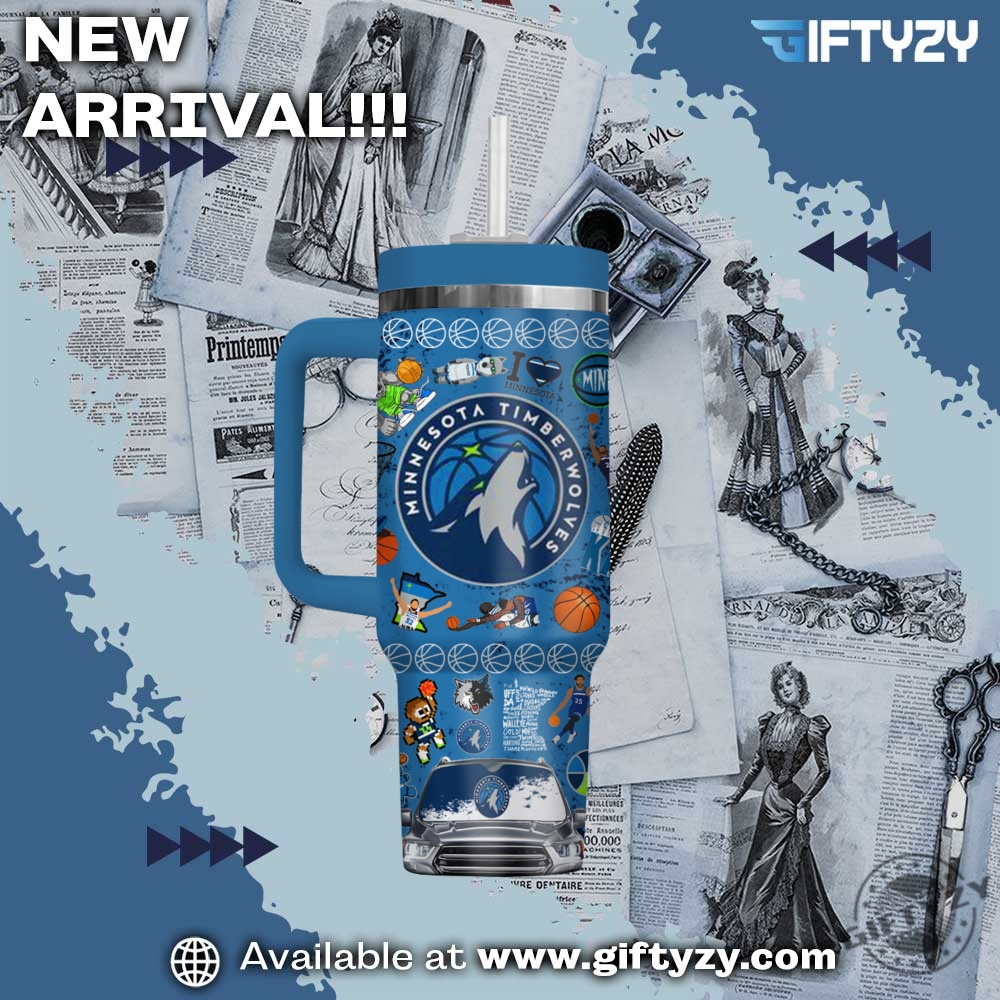 Nba Basketball Minnesota Timberwolves Art Stanley Cup Tumbler With Handle 4 NBA Basketball Minnesota Timberwolves Art Stanley Cup Tumbler With Handle