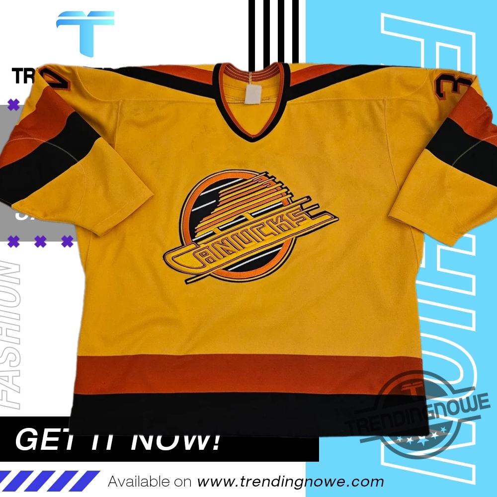 Vintage 1980S Nhl Vancouver Canucks Sewn Hockey Jersey trendingnowe 1