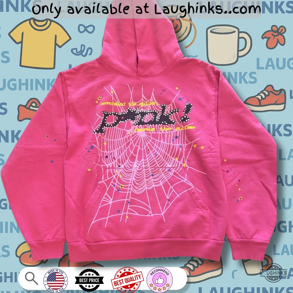 Replica Sp5der Pink Full Printed Hoodie T Shirt Sweatshirt 7 Replica Sp5der Pink Full Printed Hoodie T Shirt sweatshirt