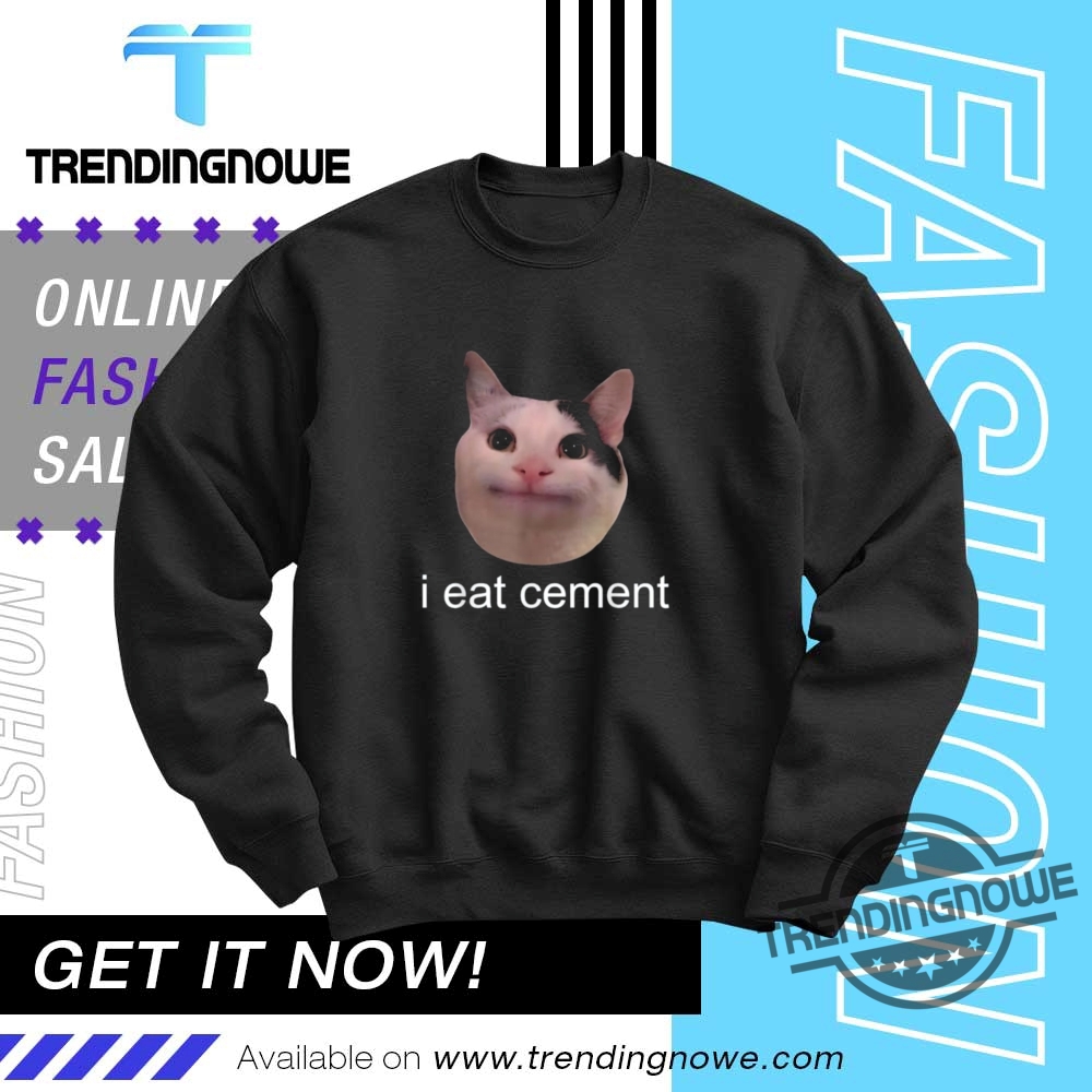 I Eat Cement Cursed Cat Meme Shirt 10 I Eat Cement Cursed Cat Meme Shirt