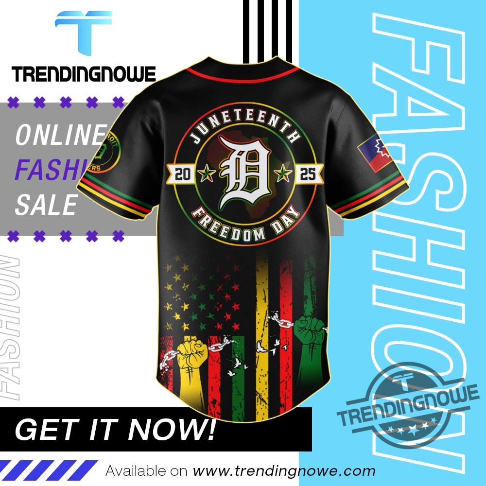 Detroit Tigers Juneteenth Day 2025 Jersey 7 Detroit Tigers Juneteenth Day 2025 Jersey