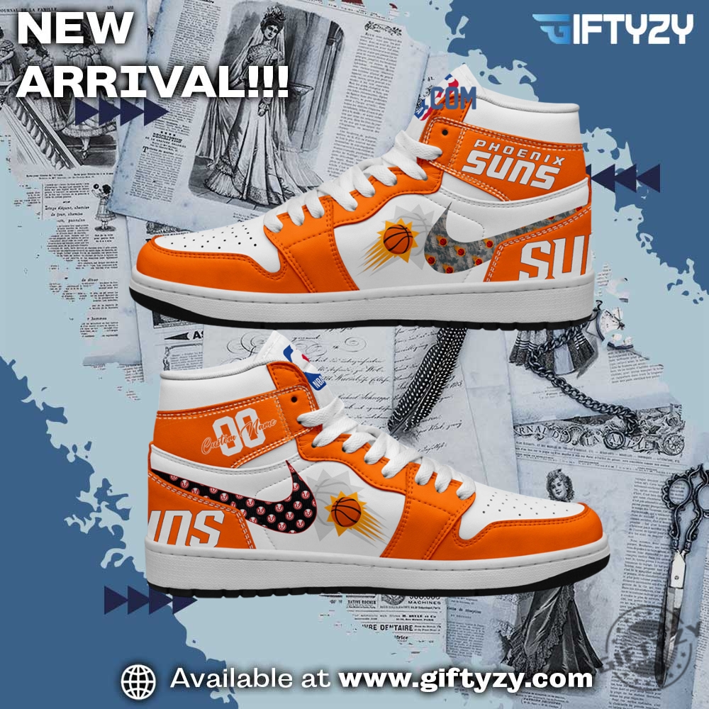 NBA Trending Shirt and Shoes 30 Nba Basketball Phoenix Suns Personalized Air Jordan 1 Shoes