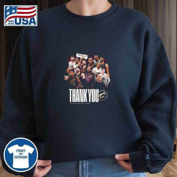 thank you 2024 2025 season cavs basketball shirt